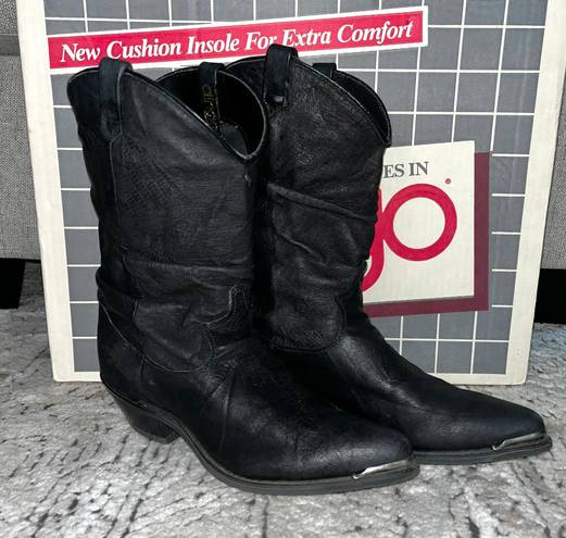 Dingo Vintage  Black Hornback Boots