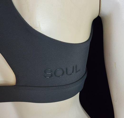 SoulCycle Soul Tied in Knots Dark Green Sports Bra (S)