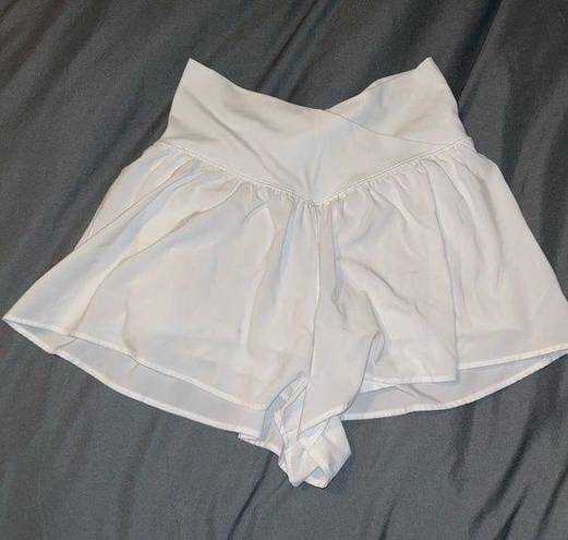 Aerie White criss cross  shorts