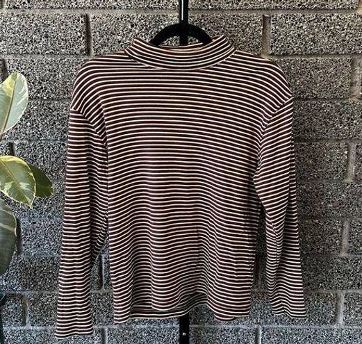 Lands'End Vintage Lands’ End Striped Turtleneck