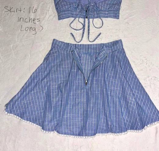 L'ATISTE Striped Top & Skirt Set size Small/ Medium