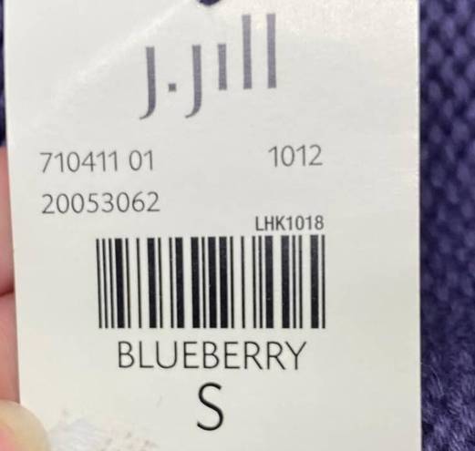 J.Jill  Sweater Matching Inifity Scarf Knit Blueberry NEW Womens Size Small