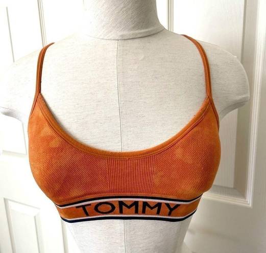 Tommy Hilfiger Tommy Hillfiger seamless orange logo triangle bra