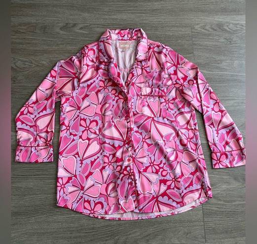 Show Me Your Mumu  Favorite Pj Top in Candy Hearts Pajama Top Size Small Women’s