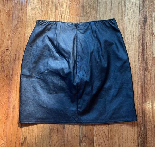 Abercrombie & Fitch Black Leather Skirt