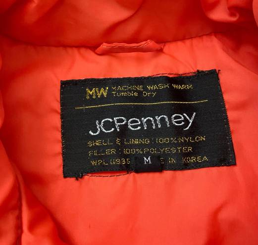 JC Penny Vintage Orange Puffer Coat