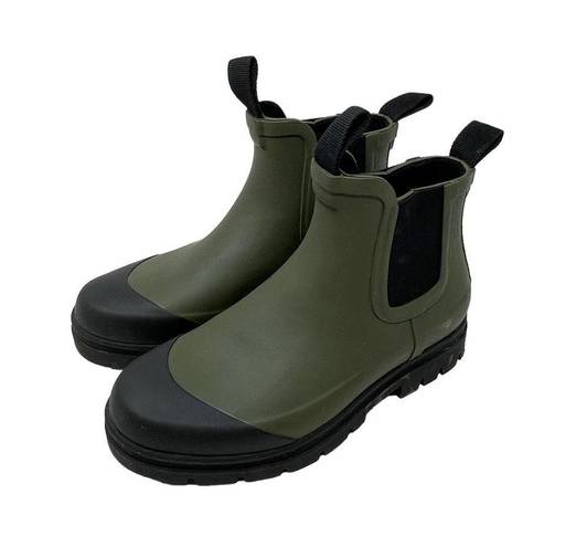 Everlane  The Rain Boot in Surplus Green Olive Chelsea Size US 5