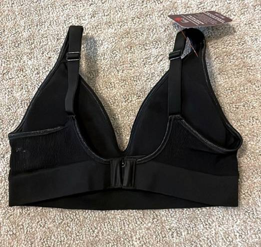 Felina NWT-  Black Padded Adjustable Strap Deep V Bra