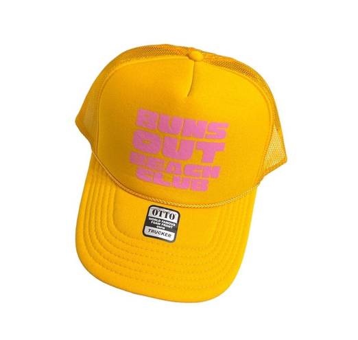 l*space Yellow  Buns Out Beach Club Trucker Hat