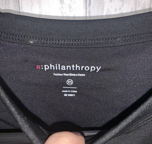 n:philanthropy Womens Size XS  Roxbury Top Black NWT