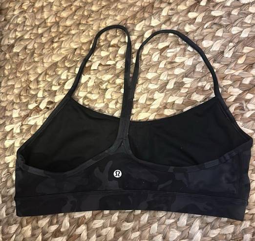 Lululemon  Flow Y Bra *Nulu Incognito Camo Multi Grey (First Release) 12 *no pads