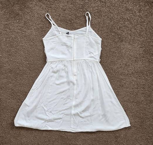 Divided White Lace Mini Dress, Women's 4