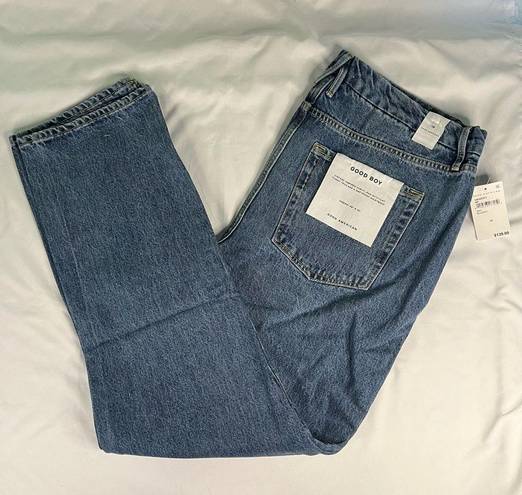 Good American  Size 16 Good Boy Rigid Denim Jean Boyfriend Straight Leg Classic