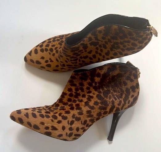 Brian Atwood  Kasadela  Animal Print Ankle Boots 10