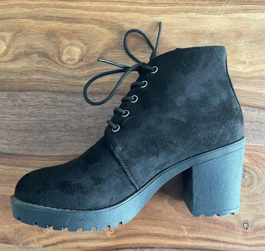 Boohoo Black Heeled Booties