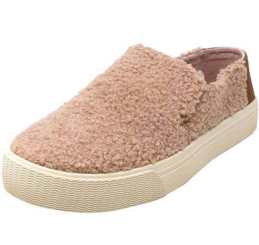 Toms sunset slip on sherling/fur sneaker