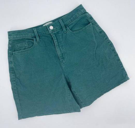 Universal Threads Universal Thread High Rise Vintage Bermuda Jean Shorts Green Teal Size 4/27