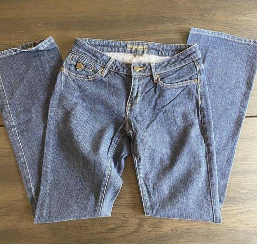 Banana Republic  Blue Jeans size 4 flare 99% cotton 1% spandex