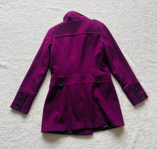 Tommy Hilfiger Plum Purple Wool Coat