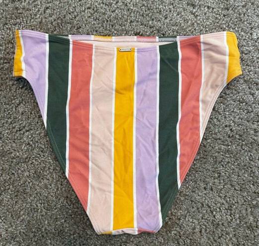 Hollister  High Rise Cheeky Rainbow Bikini Bottom