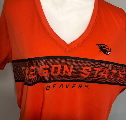 Rivalry Threads NWOT Oregon State Beavers Orange Black V-Neck Tee