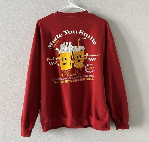 Mayfair Group The  Red Made You Smile Graphic Sweatshirt