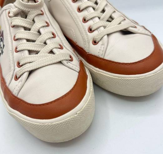 Coach  Citysole Platform Ski Leather Sneakers Size 7.5 Chalk Casual Shoes