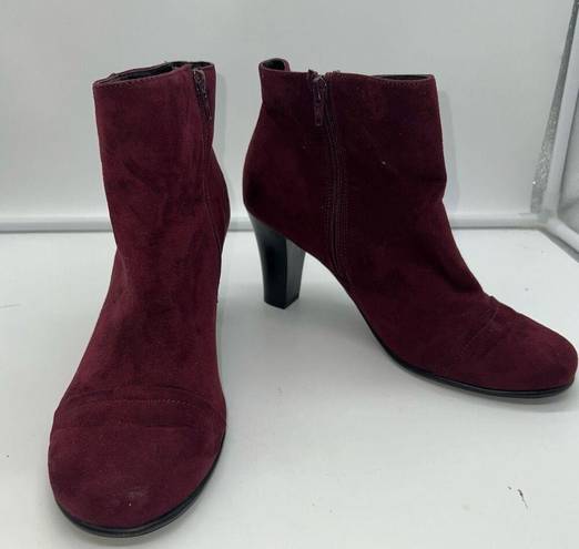 Aerosoles  Faux Suede Heeled Ankle Boots