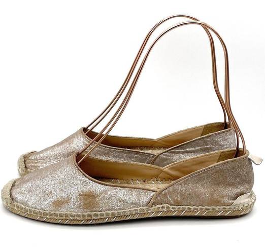 Rag and Bone  Georgie Silver Platinum Espadrille Slip-On Shoe Women’s Size 39.5 | 9