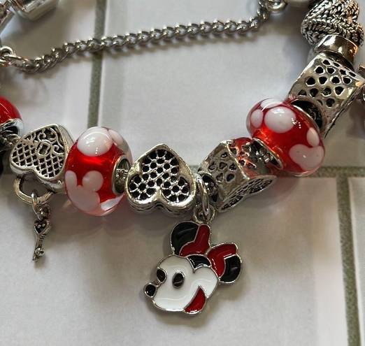 Disney  Mini Mouse Silver Charm Bracelet