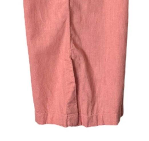Krass&co D &  Naturals Wide Leg Pants Palazzo Linen Blend Pink Women’s Size Medium M