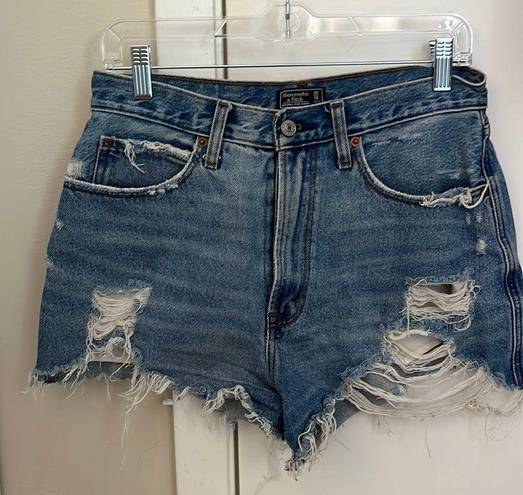 Abercrombie & Fitch Distressed Jean Shorts