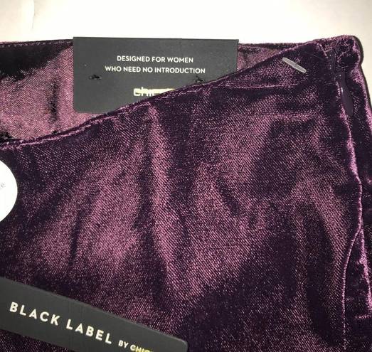 Chico's Chico’s Pants Black Label Purple Velvet Wide Leg Pants Sz US 4 (Chico’s 0) NWT