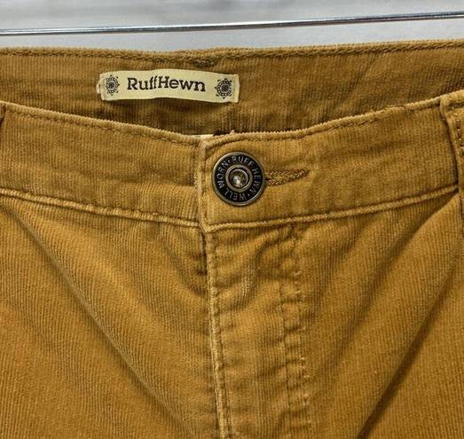 Ruff Hewn Skinny High Rise Corduroy Caramel Pants Size 14