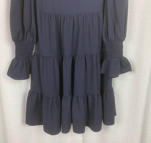 Tuckernuck  Pomander Place Navy Blue Tiered Mini Kenzo Dress Sz.XS