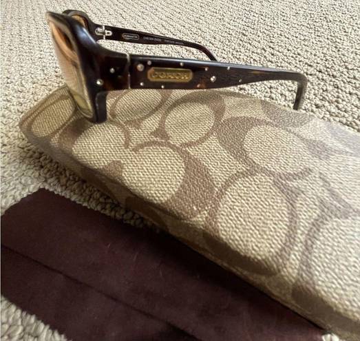 Coach Chelsea Sunglasses in Tortoise Brown with Case