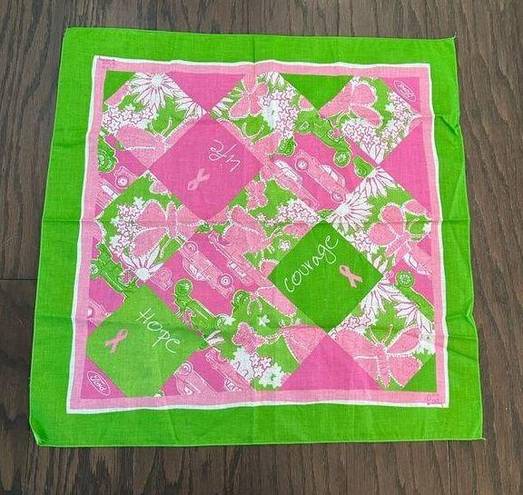 Lilly Pulitzer  x Ford x Breast Cancer Awareness Square Scarf 22” x 22”’