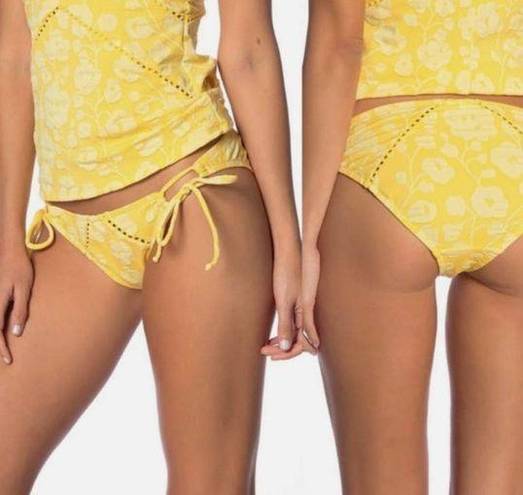 Robin Piccone  women's Sadie marigold Bikini Bottom Large NEW $66