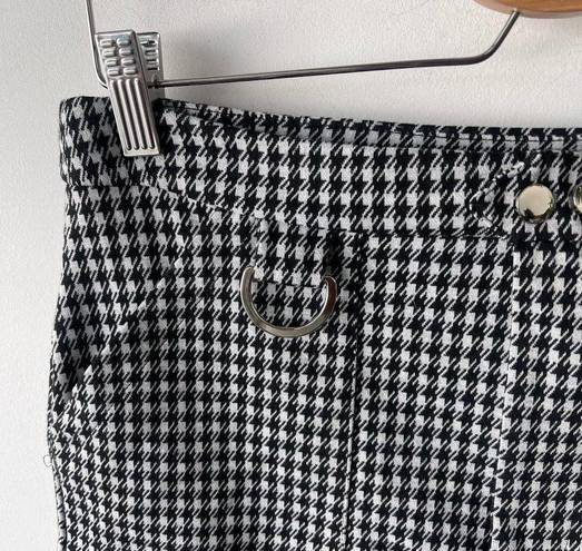 Iris  Y2k Houndstooth Mini Skirt