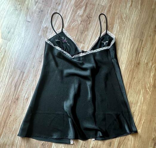 Victoria's Secret Vintage  sexy black split babydoll size small