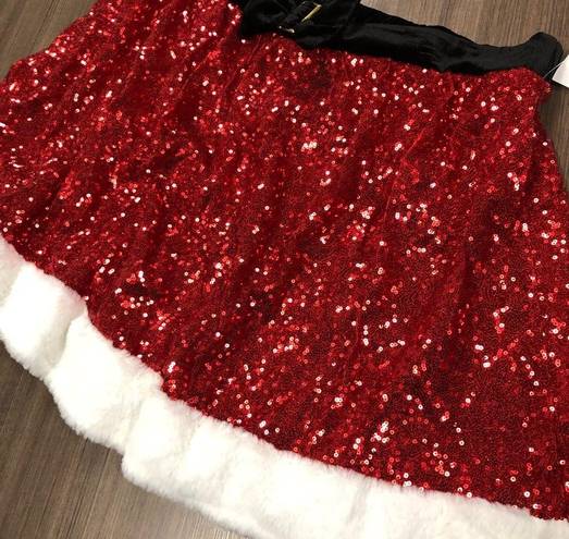 ma*rs - . Clause Santa Red sequin skirt - XXL - Brand new w/tags!