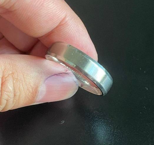 Edge Pre-owned silver carbide  ring size 12