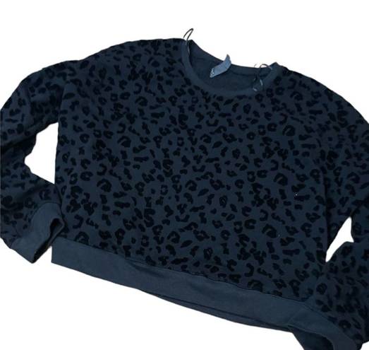 Alya Black Leopard Cropped Sweater D