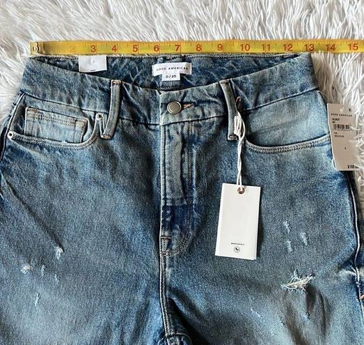 Good American  Women’s Good Classic Stretch Skinnyish fit Jeans size 0/25 NWT