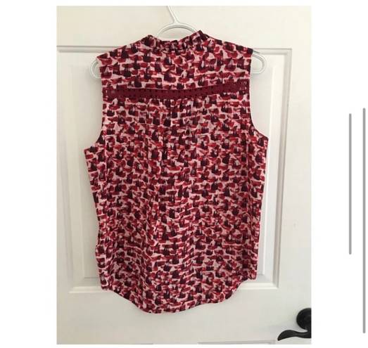 Kate Spade Red Print Top 