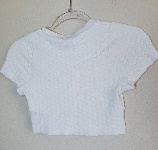 Debut  textured crop tee