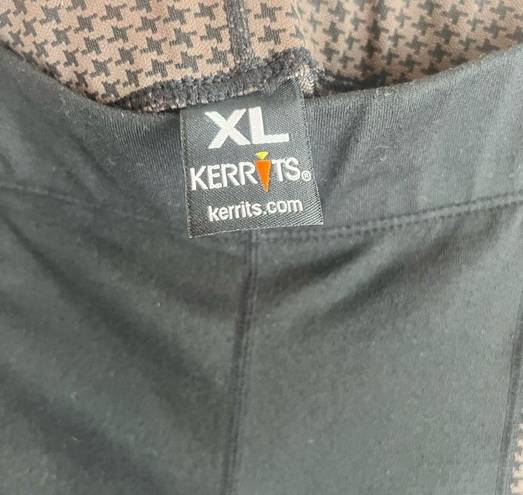 Kerrits  Flow Rise Peformance Riding Pants XL In Amber Houndstooth Brown