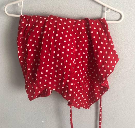 Brandy Melville Polka Dot Skirt Red