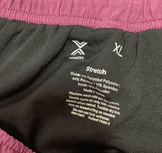 Xersion  Womens Athletic Running Shorts Stretch Pink XL