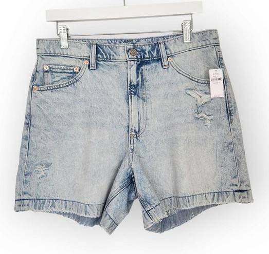 Gap NWT  Light Acid Washed High Waisted Jean Shorts 10 Tall